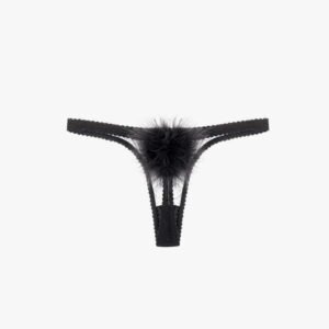 Feather Pom Pom Thong